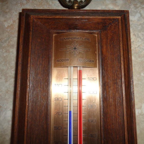 Vintage Springfield Weather Station Barometer Thermometer Humidity - Made in USA - Picture 3 of 6
